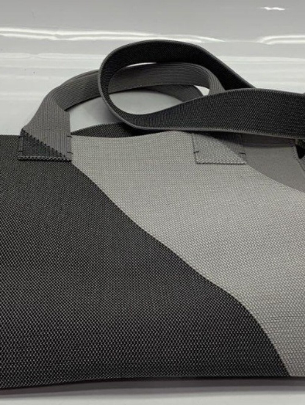 Men's Black and Gray Tote Bag - Minimalist Carry-All